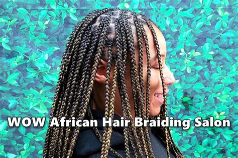 knotless box braids wow african hair braiding salon