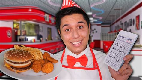 Asmr 1950s Friendly Diner Waiter Role Play Youtube