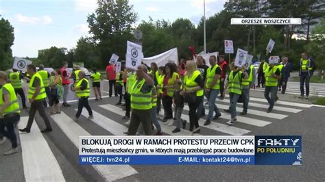 Protesty przeciwko budowie CPK Zablokowane trasy mogą tworzyć się