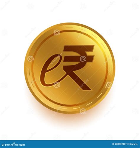 Vector Einr Erupi Erupee Golden Coin Digital Payment CartoonDealer