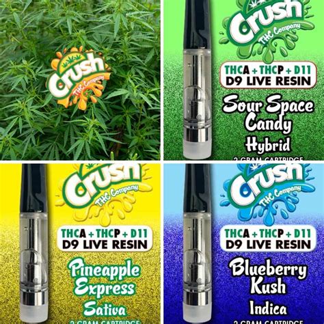 Crush Thca And D9 Live Resin Cartridges Ultimate Vaping Pleasure