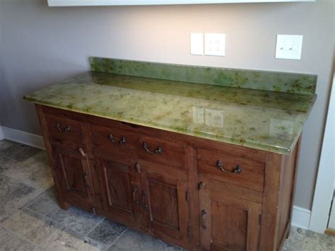 Just Finished Up Recycled Glass Countertop For A Couple In Staunton Va Check Out The Full