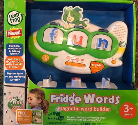 Nib Leapfrog Fridge Words Magnetic Word Builder Whammer New Rare