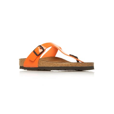 Birkenstock Gizeh Sandals in Orange | Lyst