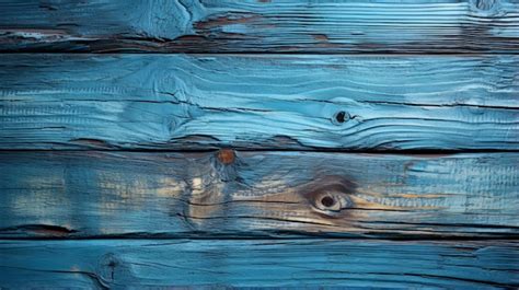 Premium AI Image A Blue Wood Planks With Knots Background