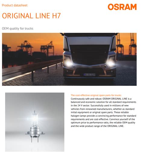 Osram Original Line H V W Halogen Headlight Lamp Kuala