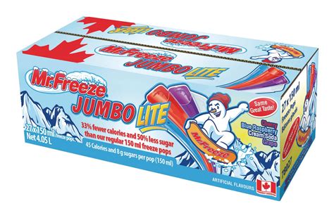 Mr Freeze Low Sugar Jumbo Lite Freezies 27 X 150 Ml Canadian Tire