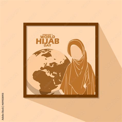 World Hijab Day Event Banner Illustration Of A Woman Wearing A Hijab