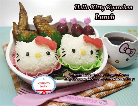 Karenwee's Bento Diary: Bento#April20~Hello Kitty Kyaraben Lunch