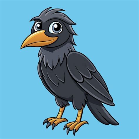 Premium Vector Raven Vector Illustration