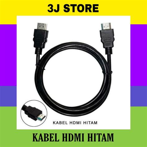 Jual Kabel Hdmi Hitam M M Standart Komponen Penghubung Komputer Pc