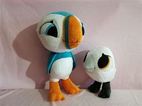 Custom Plush Toys Inspired By Puffin Rock Oona And Baba Etsy