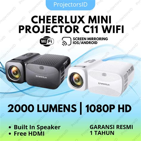 Projetor Sem Fio Cheerlux C C Android Bluetooth Mini De