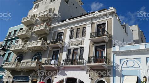 The Beautiful Balconies Old San Juan Stock Photo - Download Image Now ...