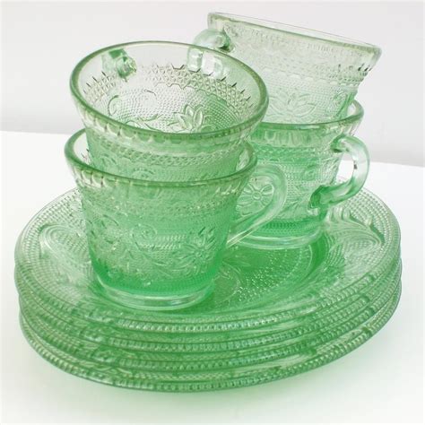 Dark Green Depression Glass