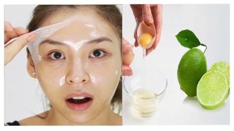 Egg White And Lemon Face Mask For Skin Whitening Open Pores And Skin