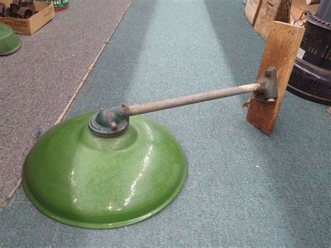 Vintage Green Enameled Light Fixture Isabell Auction