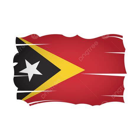 Diseño Del Vector Png De La Bandera De Timor Oriental Png Timor Leste