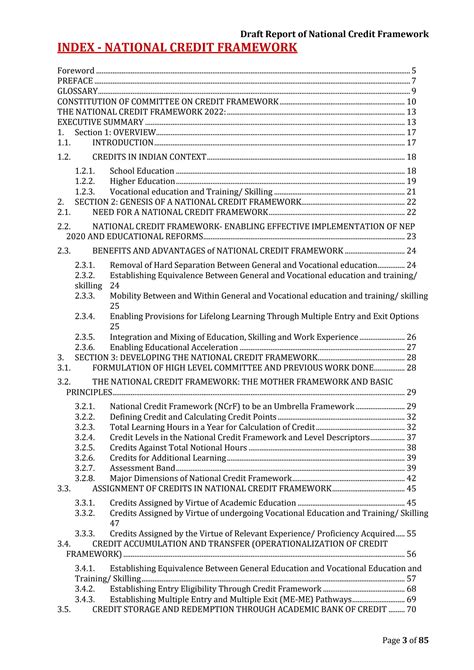 solution national credit framework studypool