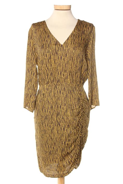 Robe Casual Etam De La Taille 38 De Couleur Moutarde