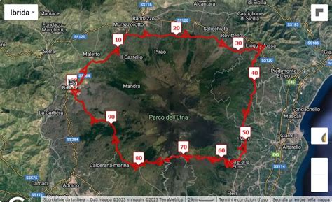 Etna Extreme Km Del Vulcano Ultramarathon Course Km