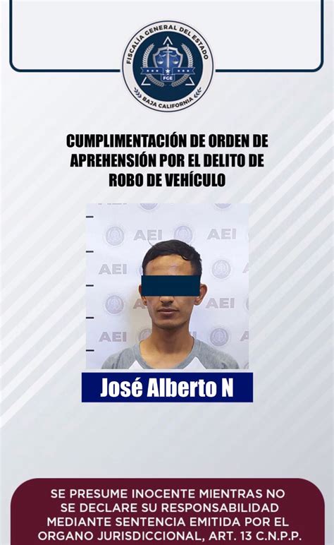 Fge Cumpliment Orden De Aprehensi N Contra Un Hombre Por Robo De Veh Culo