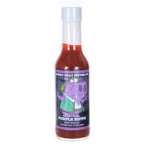 Экстра острый соус из США Angry Goat Pepper Co Purple Hippo Hot Sauce купить с доставкой по
