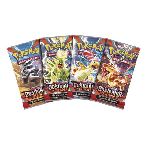 Pokémon Booster Obsidiana Em Chamas Original Copag