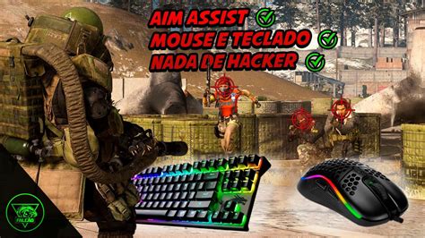 COMO TER AIM ASSIST NO MOUSE E TECLADO NO WARZONE E EM QUALQUER JOGO