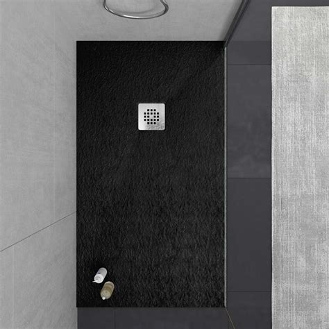 Base De Duche Em Resina ONE Preto RAL 9005 E Outras Cores Textura