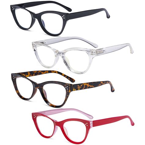 Reading Glasses For Women Cat Eye Oversized R9108 4pack