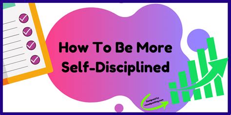 How To Be More Self Disciplined Personal Development