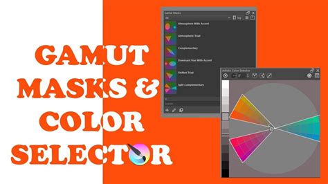 KRITA 5 1 5 A Full Tutorial On GAMUT MASKS And COLOR SELECTOR Use