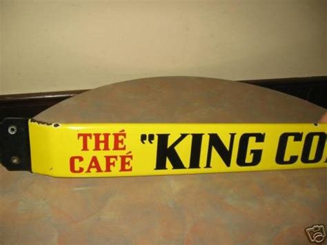 ANTIQUE "KING COLE" TEA COFFEE DOOR PUSH BAR | #37266647