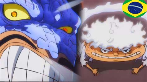 Gear 5 Luffy Cara De Sapo Surpreende Kaido Sua Técnica Estranha