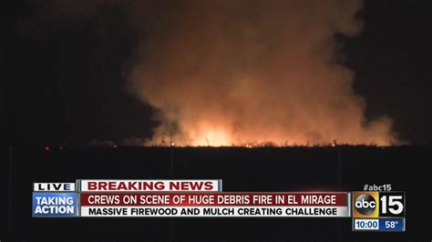 Plume Of Smoke Seen For Miles From El Mirage Fire Youtube