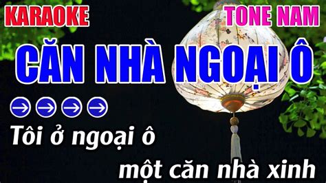 C N Nh Ngo I Karaoke Tone Nam Karaoke Beat M I Youtube