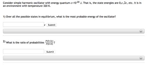 Solved Consider simple harmonic oscillator with energy | Chegg.com 