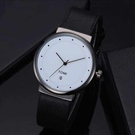 TOMI T-091 Men's Watch Round Dial Date Quartz – Tomiwatches.pk