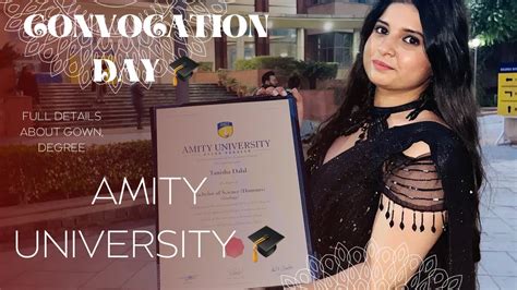 Convocation Day Amity University Noida Full Details Gown