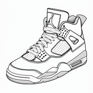 Disegni Da Colorare Di Scarpe Jordan Nike