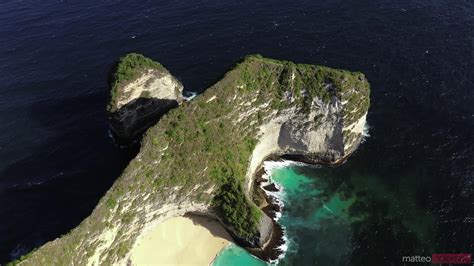 Aerial View Of Famous T Rex Beach Nusa Penida Bali Indonesia