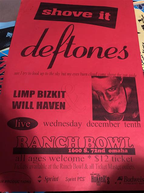 $12 cover around the fur tour : r/deftones