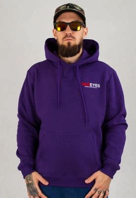 Bluza Red Eyes Fuck Off fioletowo biała MEMBRANA PL
