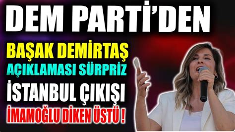 Dem Parti Den Ba Ak Demirta A Klamas S Rpriz Stanbul Hamlesi