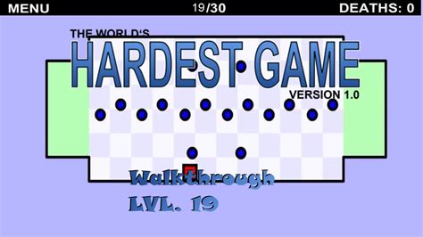 Worlds Hardest Game Walkthrough