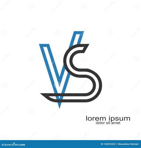 V,s letter logo design stock vector. Illustration of icon - 130293202