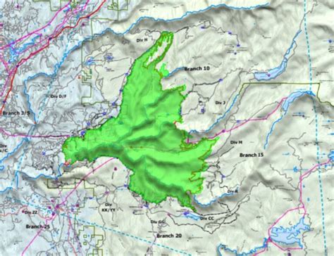 Mosquito Fire map, 5 p.m. Sept. 17, 2022. - Wildfire Today