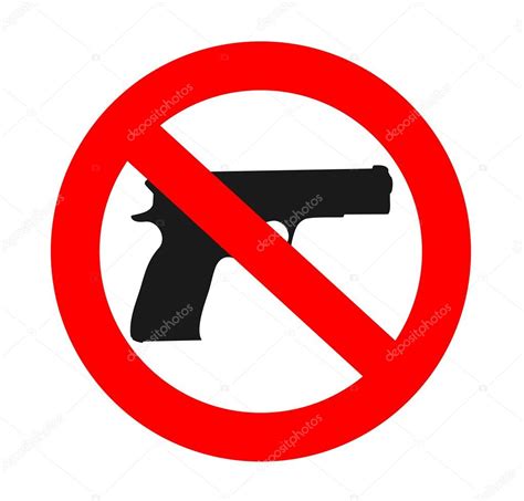 No Weapons Sign Clipart Arc