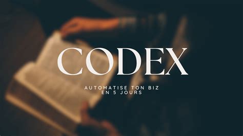 Codex Le Challenge Pour Automatiser Ton Biz En Jours Camille Davidp